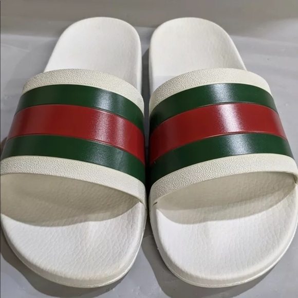 Men’s Gucci Signature Slides Sz 13 New - Picture 5 of 9